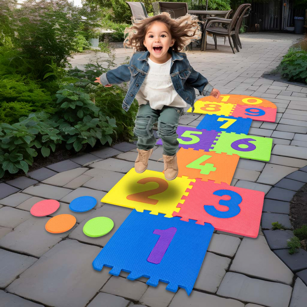 Covoras puzzle din spuma Sotron multicolor 11 piese - 8