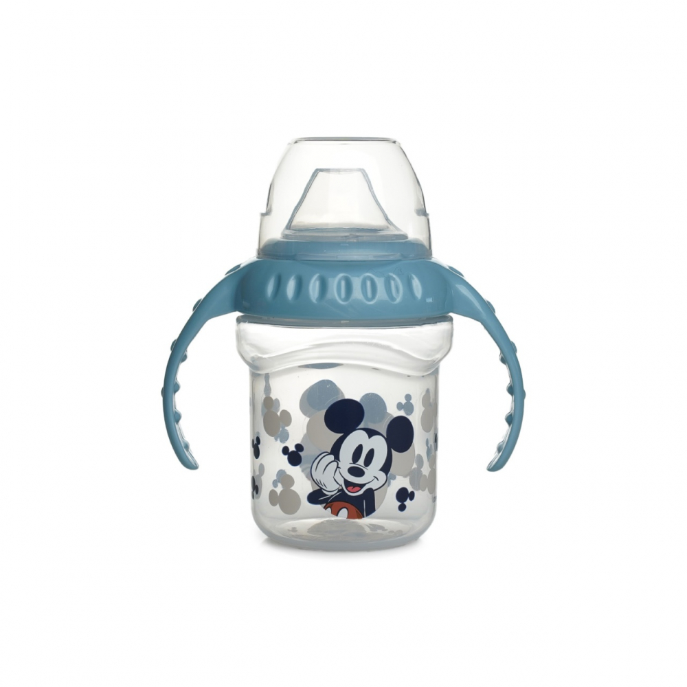 Cana cu capac si manere 250 ml cioc din silicon Disney Mickey - 3 | YEO