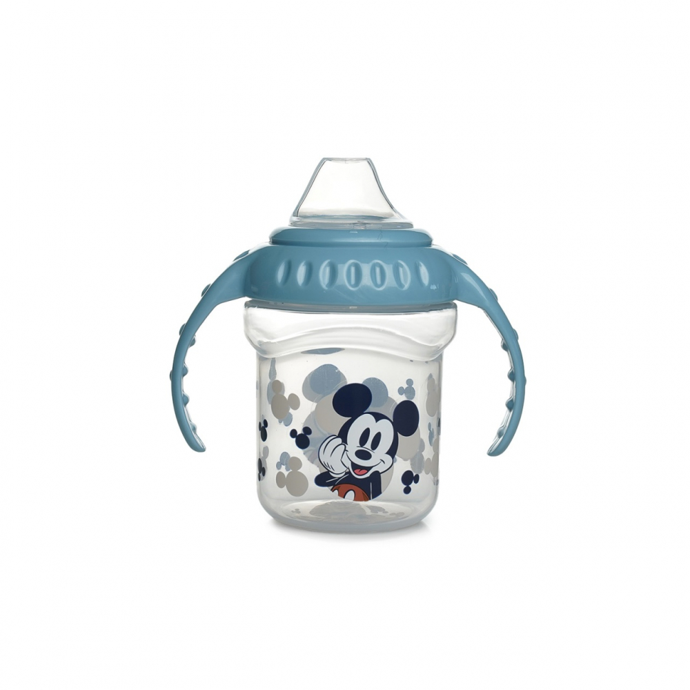 Cana cu capac si manere 250 ml cioc din silicon Disney Mickey