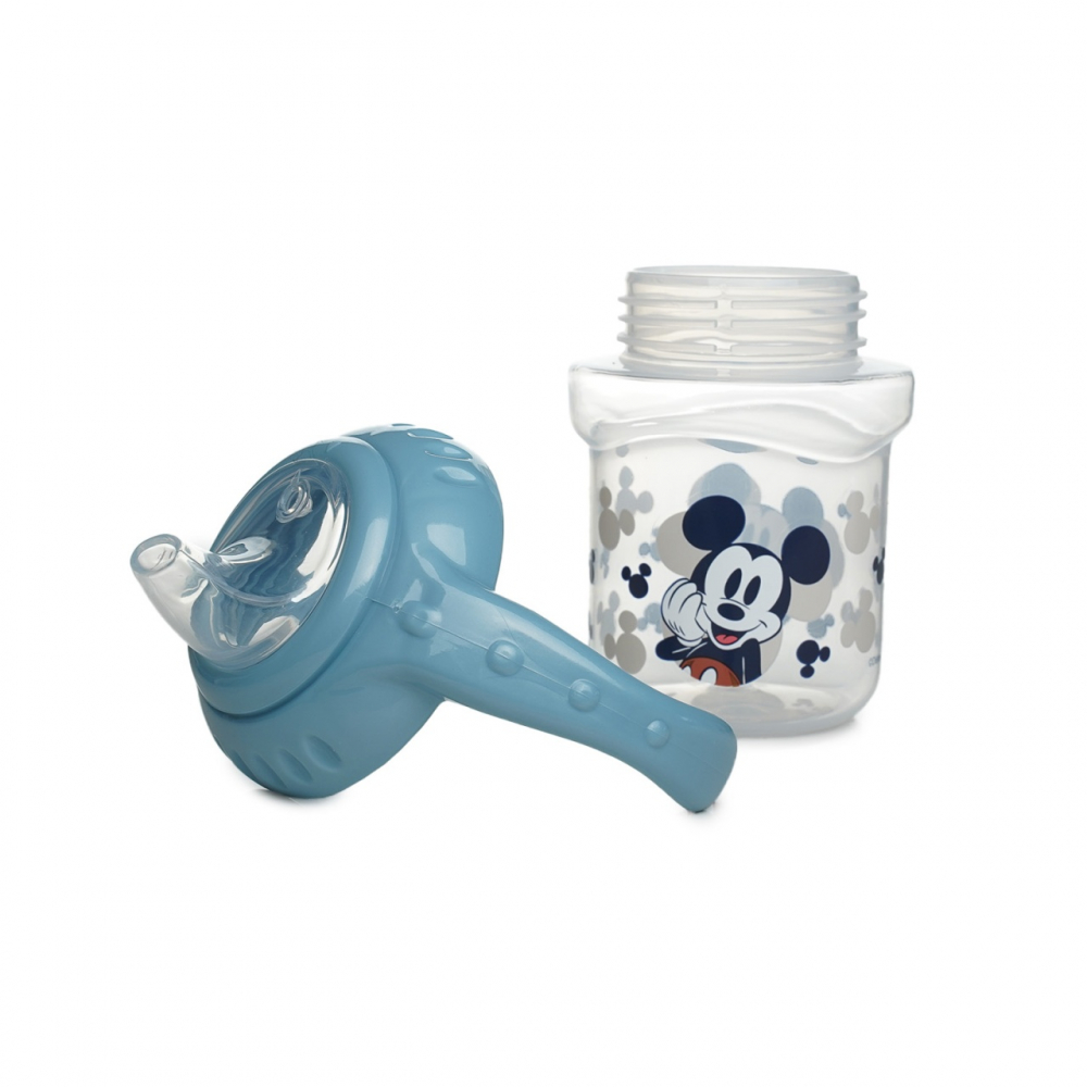 Cana cu capac si manere 250 ml cioc din silicon Disney Mickey - 1 | YEO