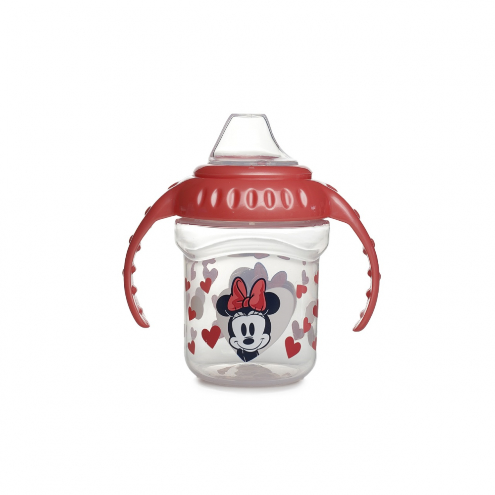 Cana cu capac si manere 250 ml cioc din silicon Disney Minnie