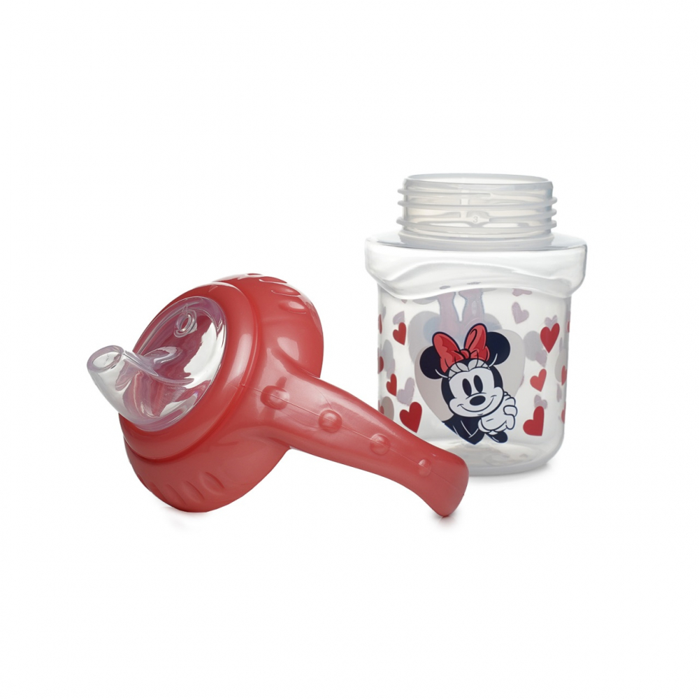 Cana cu capac si manere 250 ml cioc din silicon Disney Minnie - 1 | YEO