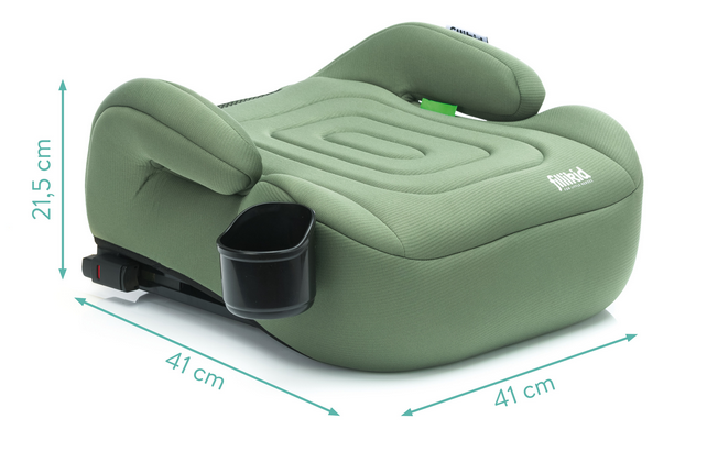 Inaltator auto cu isofix Luxe Flip green grupa 23 Fililikd cu suport integrat pentru sticle - 1 | YEO