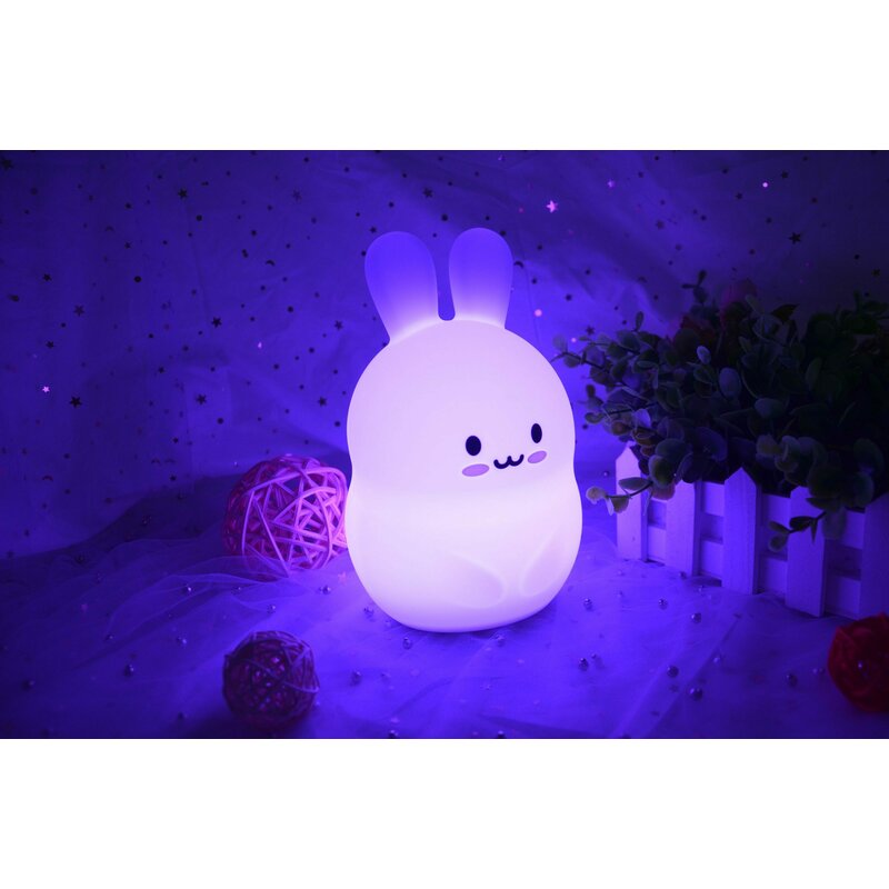 Lampa de veghe FreeON din silicon Rabbit