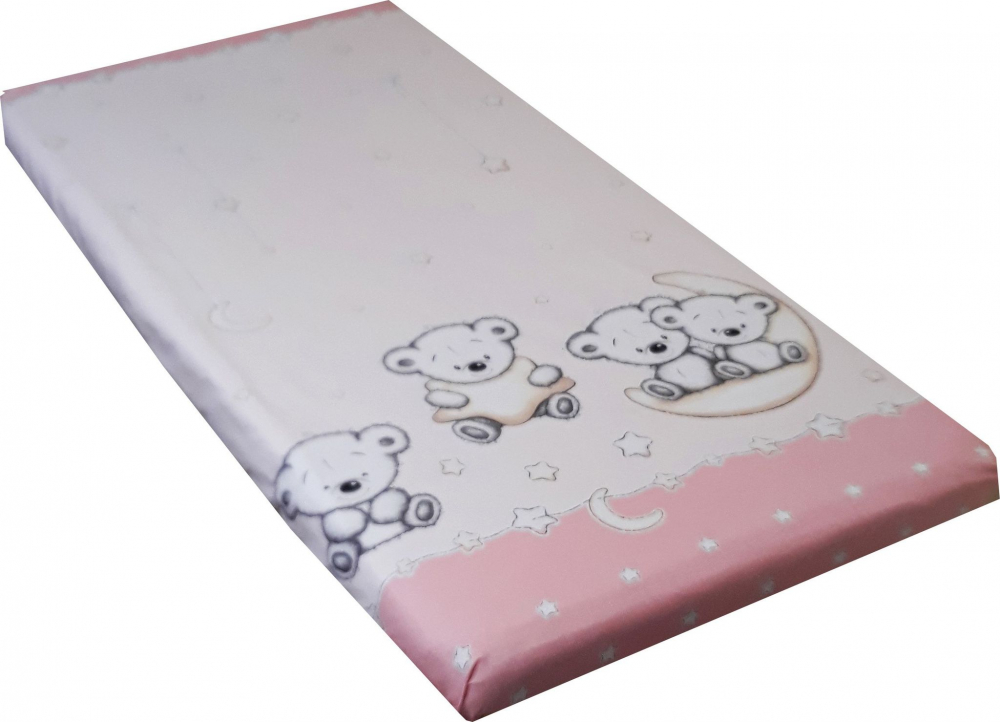 Lenjerie patut cu 3 piese Teddy on the Moon Pink