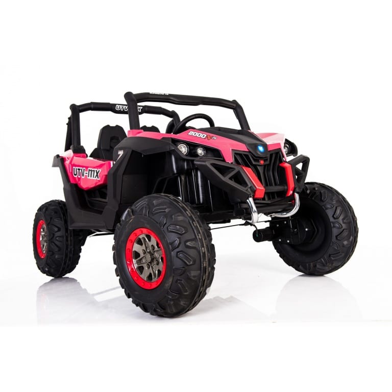 Masinuta electrica copii Nichiduta Xtreme Jumper UTV-MX Pink cu telecomanda 150W , doua locuri si roti Eva , unitate audio cu slot card si usb , schimbator viteze pornire la cheie - 1 | YEO