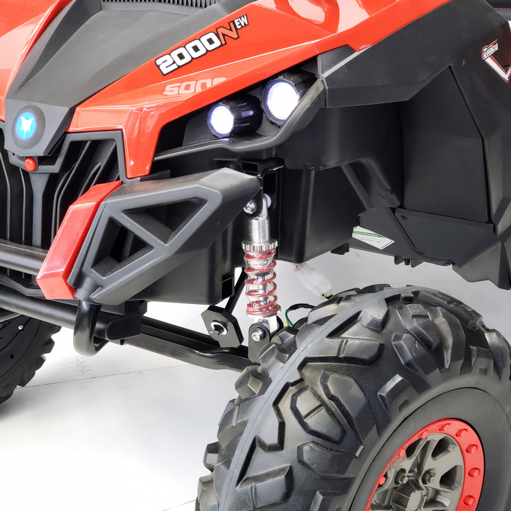 Masinuta electrica pentru copii Nichiduta Xtreme Jumper UTV-MX Pink cu telecomanda 150W, doua locuri si roti Eva, unitate audio cu slot card si usb, schimbator viteze pornire la cheie - 4