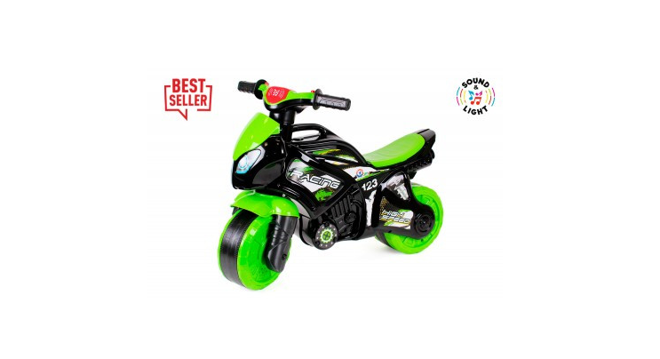 Motocicleta fara pedale Ride On TechnoK cu sunete si lumini Racing Hight Speed - 3