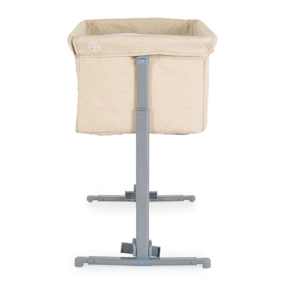 Patut Co-Sleeper multifunctional cu laterala culisanta si functie leganare Moni Mystery Beige - 5