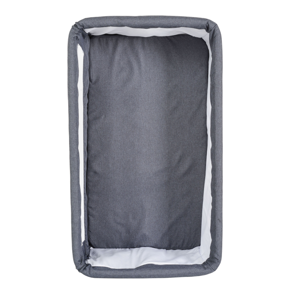 Patut Co-Sleeper multifunctional cu laterala culisanta si functie leganare Moni Mystery Grey - 4