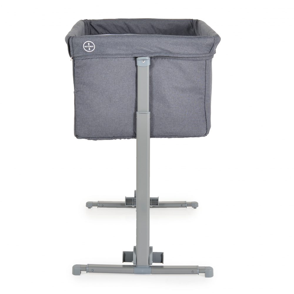 Patut Co-Sleeper multifunctional cu laterala culisanta si functie leganare Moni Mystery Grey - 5