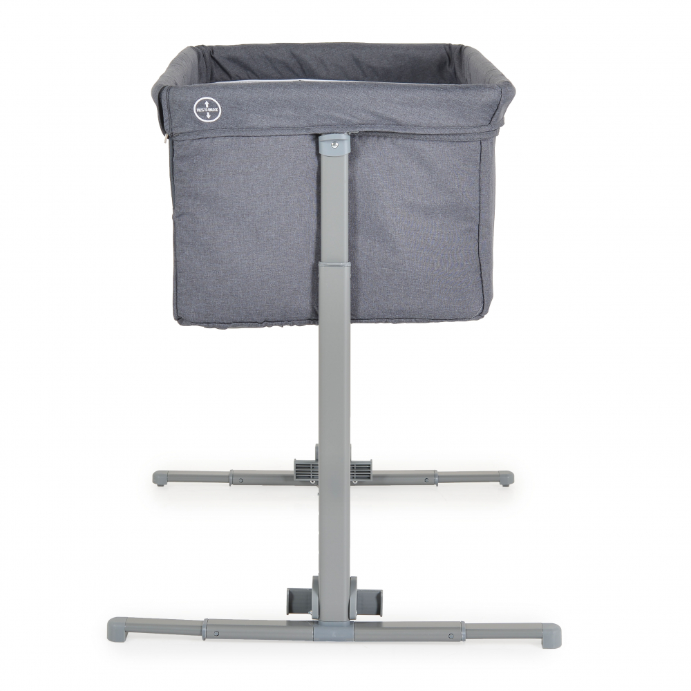 Patut Co-Sleeper multifunctional cu laterala culisanta si functie leganare Moni Mystery Grey - 6