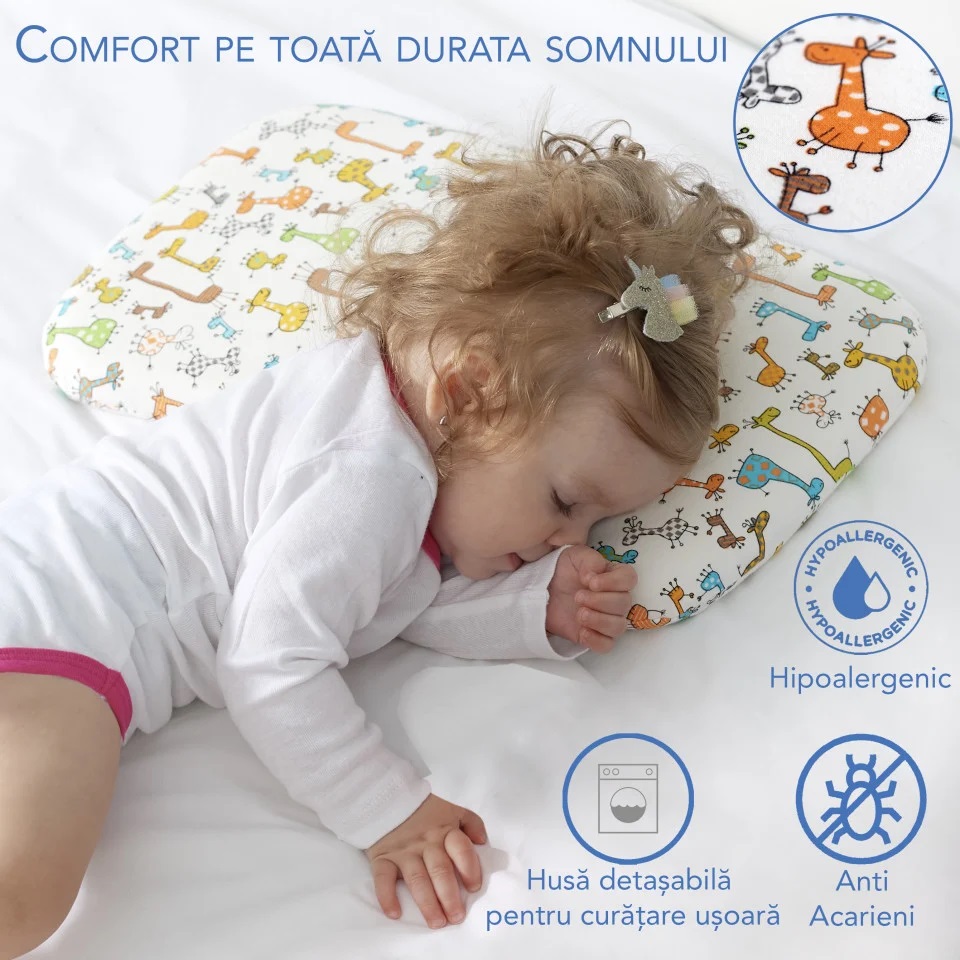 Perna ortopedica Baby impotriva plagiocefaliei 8-24 luni multicolora cu animalute - 1 | YEO