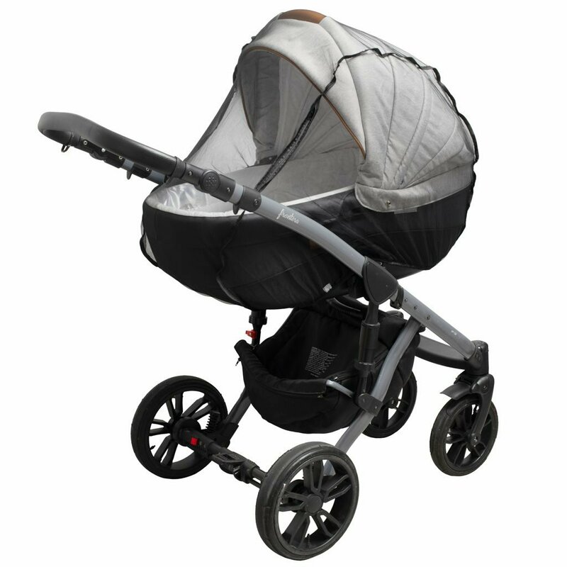 Plasa tantari New Baby pentru carucior cu fermoar black - 1