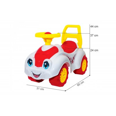 Masinuta fara pedale ride-on TechnoK cu claxon floricele - 1