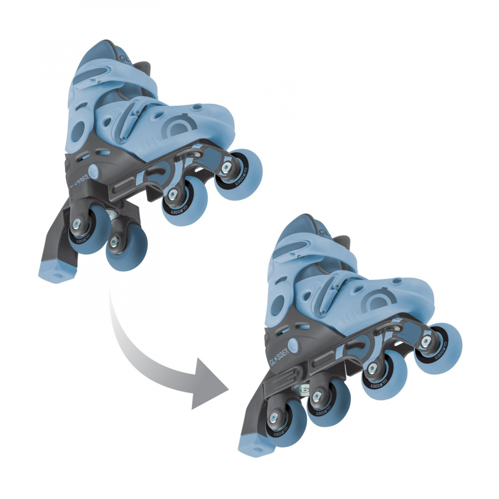 Role reglabile 2 in 1 masura 26-29 culoare albastru - 1 | YEO