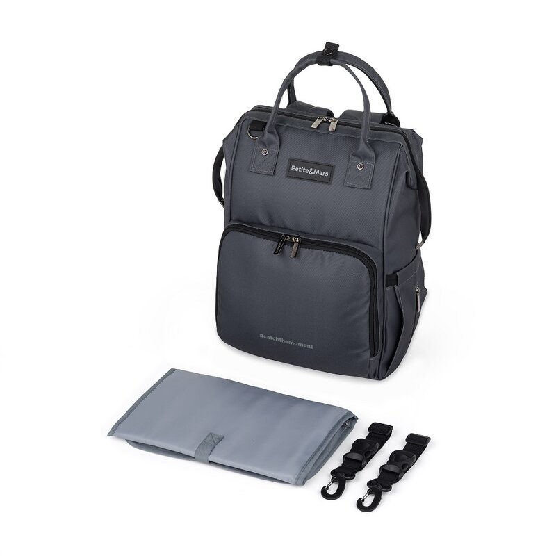 Rucsac pentru mamici PetiteMars Jack Ultimate Grey - 2