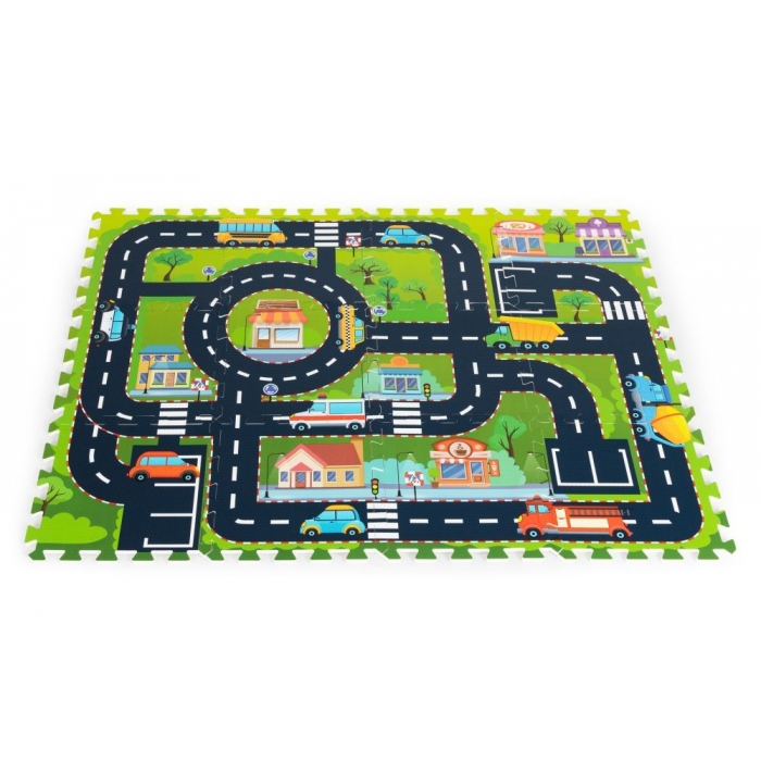 Salteluta de joaca tip puzzle cu 12 elemente iPlay City - 4