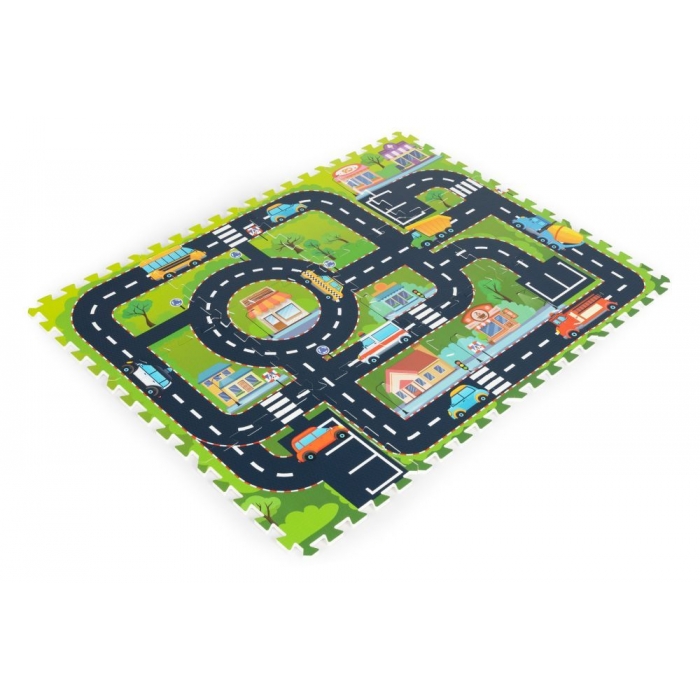 Salteluta de joaca tip puzzle cu 12 elemente iPlay City