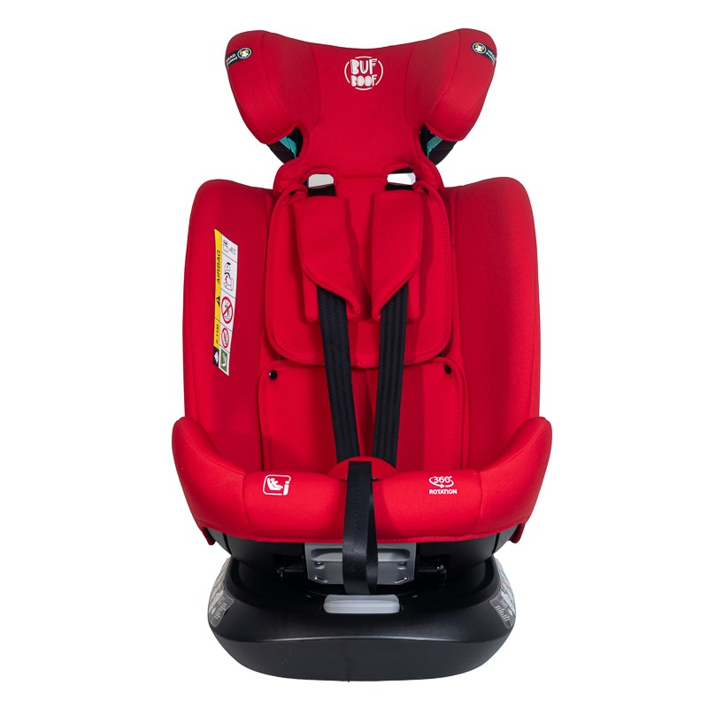 Scaun auto Deluxe Buf Boof i-Size cu isofix rotativ 360 grade 40-150 cm Saphir Red - 3