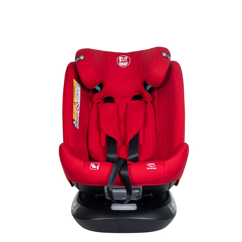 Scaun auto Deluxe Buf Boof i-Size cu isofix rotativ 360 grade 40-150 cm Saphir Red - 5