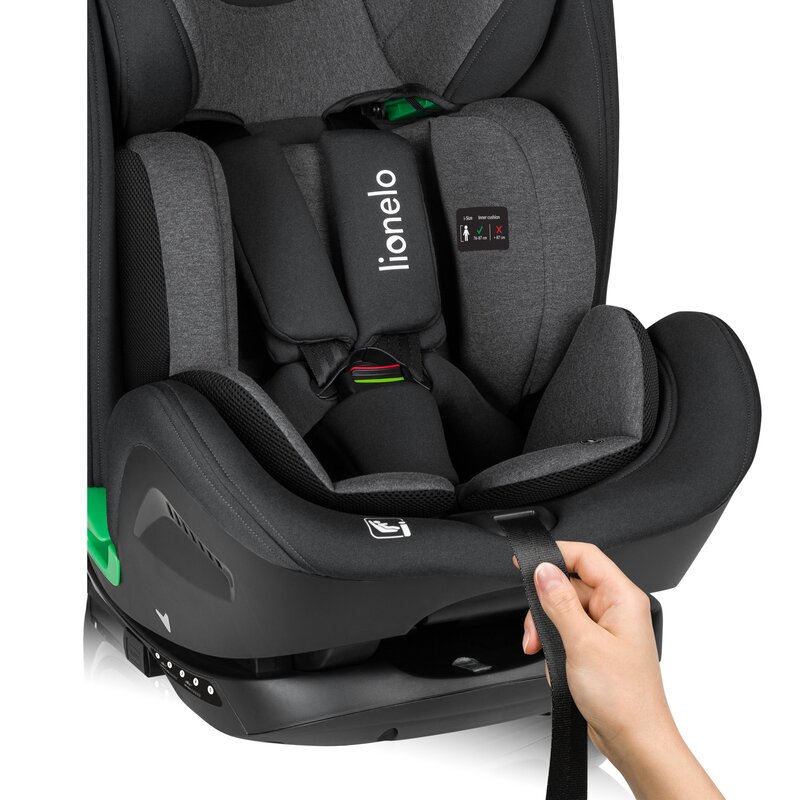 Scaun auto Lionelo Harper i-Size cu isofix 76-150 cm gri - 9