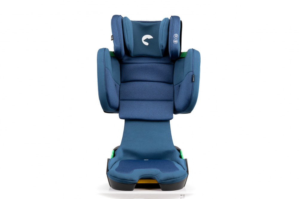 Scaun auto cu isofix Kidnort pliabil cu Tetiera reglabila 100-150 cm i-SIZE R-129 Mane Blue