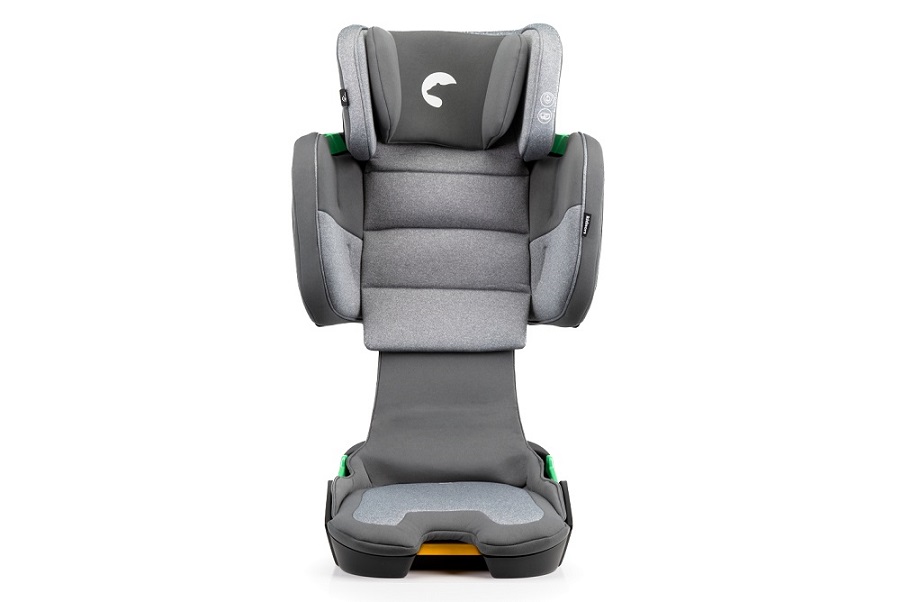 Scaun auto cu isofix Kidnort pliabil cu Tetiera reglabila 100-150 cm i-SIZE R-129 Mane Gray