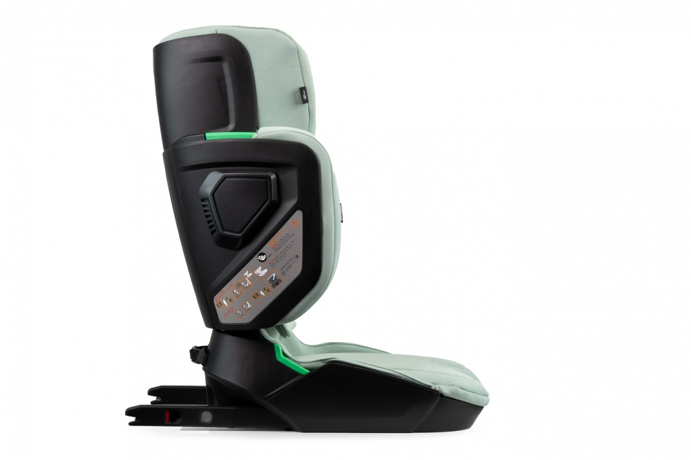 Scaun auto cu isofix Kidnort pliabil cu Tetiera reglabila 100-150 cm i-SIZE R-129 Mane Green - 1 | YEO