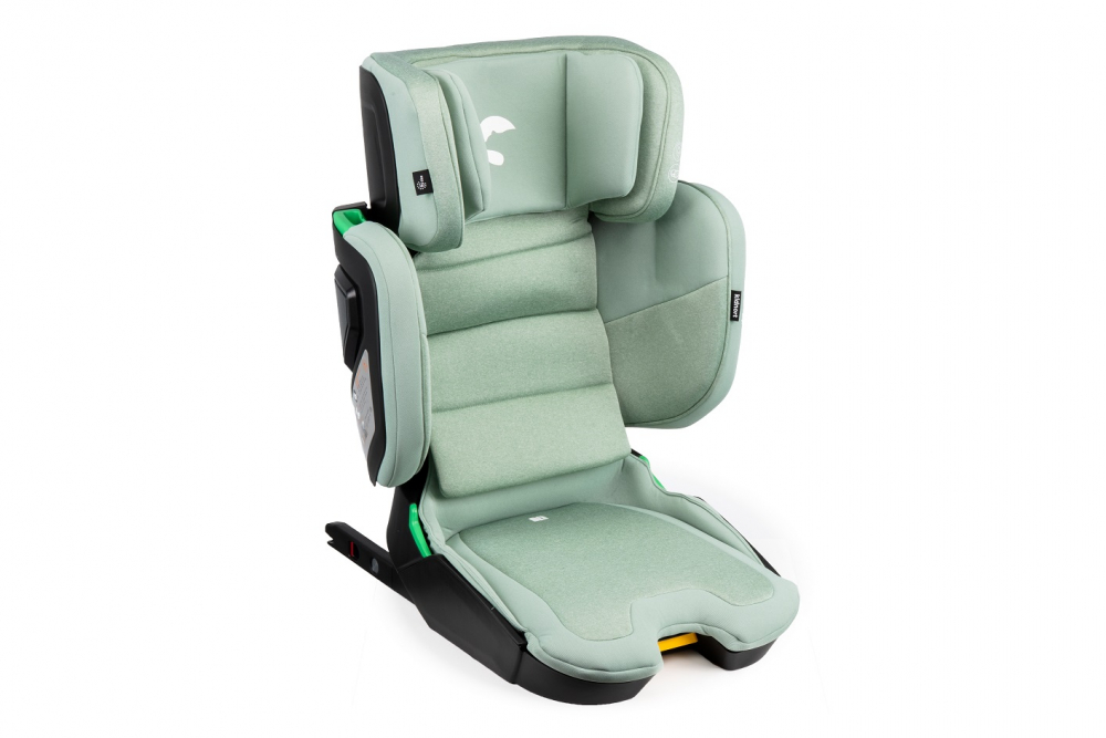 Scaun auto cu isofix Kidnort pliabil cu Tetiera reglabila 100-150 cm i-SIZE R-129 Mane Green - 3 | YEO