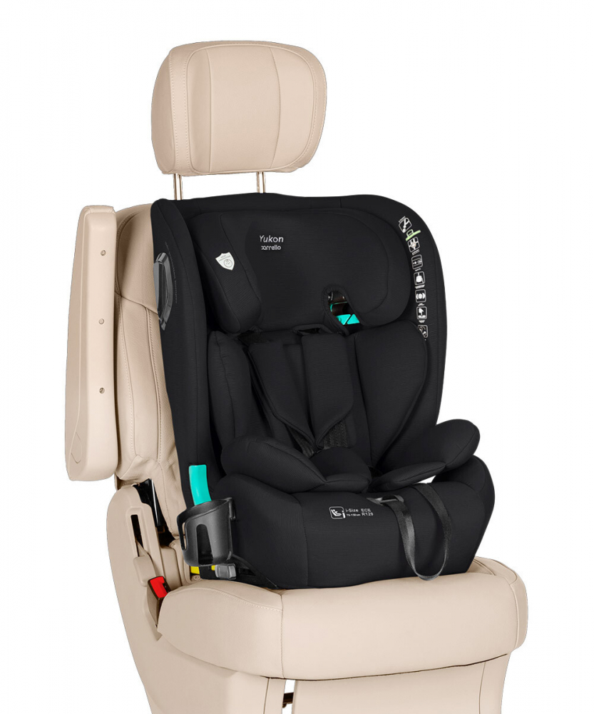 Scaun auto cu isofix 2 pozitii de inclinare Top Tether Carrello Yukon I-Size 76-150 cm Midnight Black - 2