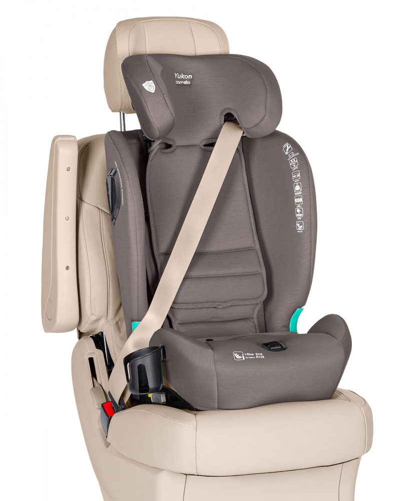 Scaun auto cu isofix 2 pozitii de inclinare Top Tether Carrello Yukon I-Size 76-150 cm Sandstone Beige - 3