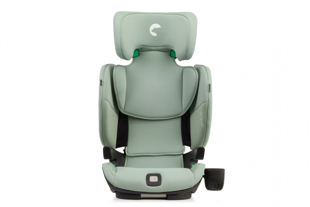 Scaun auto compact Kidnort cu SPS, isofix, Tetiera si spatar reglabile, prevazut cu cotiere, I-Size 100-150cm R-129 Natt Green