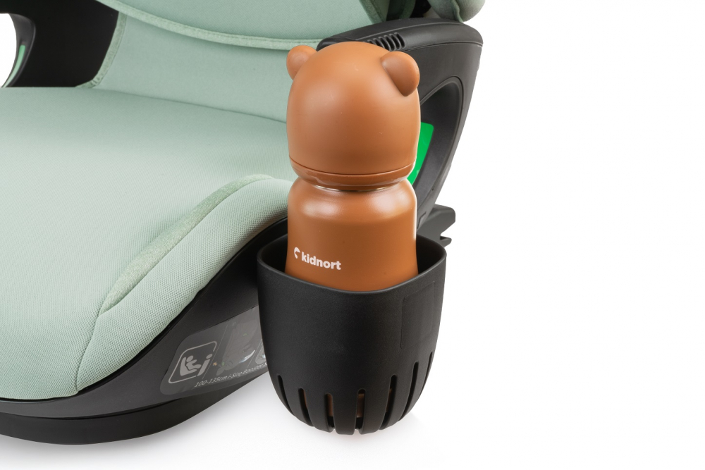 Scaun auto compact Kidnort cu SPS, isofix, Tetiera si spatar reglabile, prevazut cu cotiere, I-Size 100-150cm R-129 Natt Green - 1 | YEO