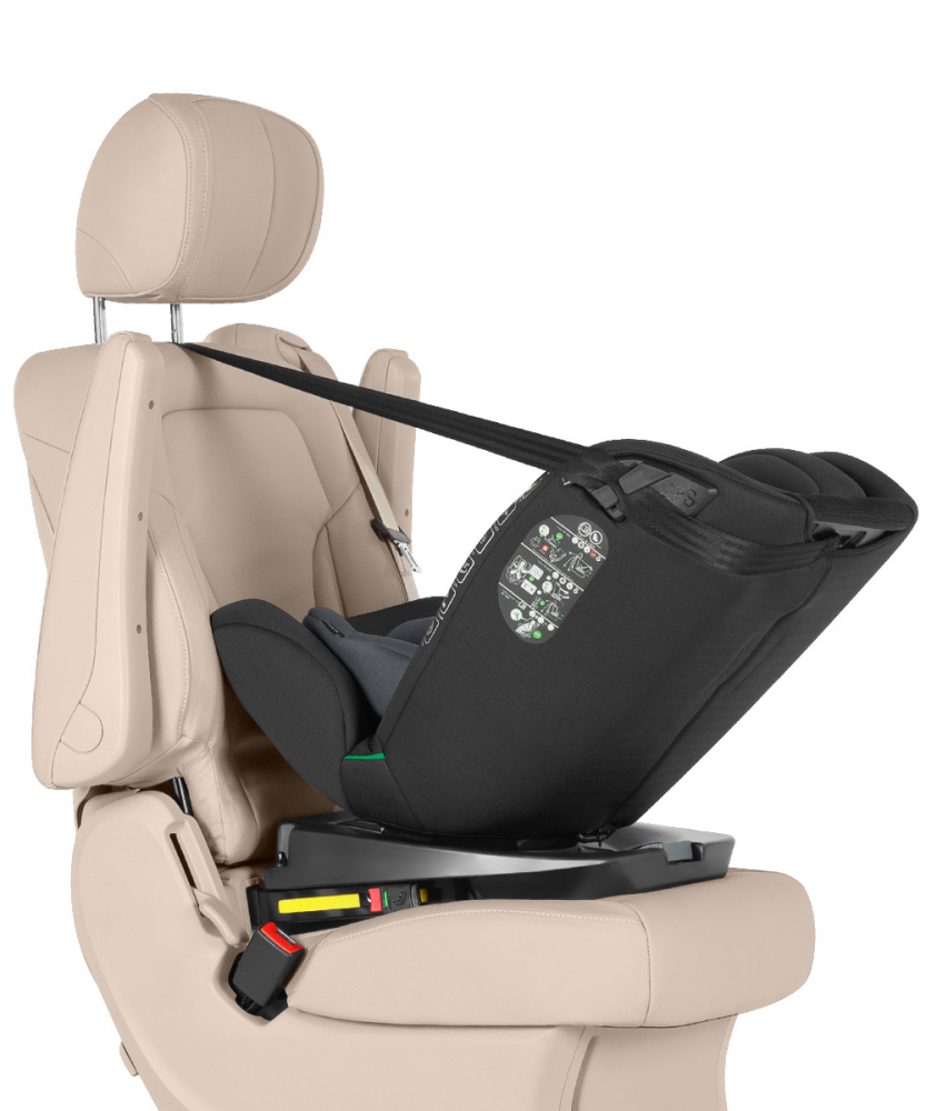 Scaun auto rotativ 360 SPS Top Tether Carrello Unity i-Size 40-150 cm isofix Accord Grey