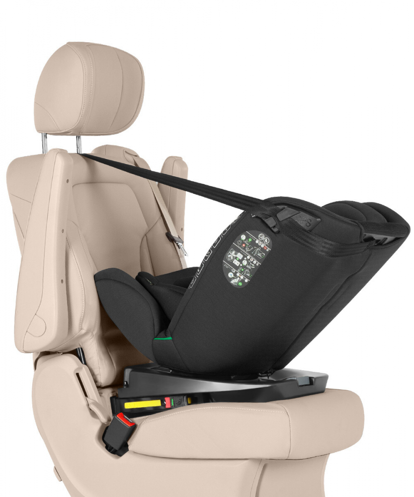 Scaun auto rotativ 360 SPS Top Tether Carrello Unity i-Size 40-150 cm isofix Totality Black - 5