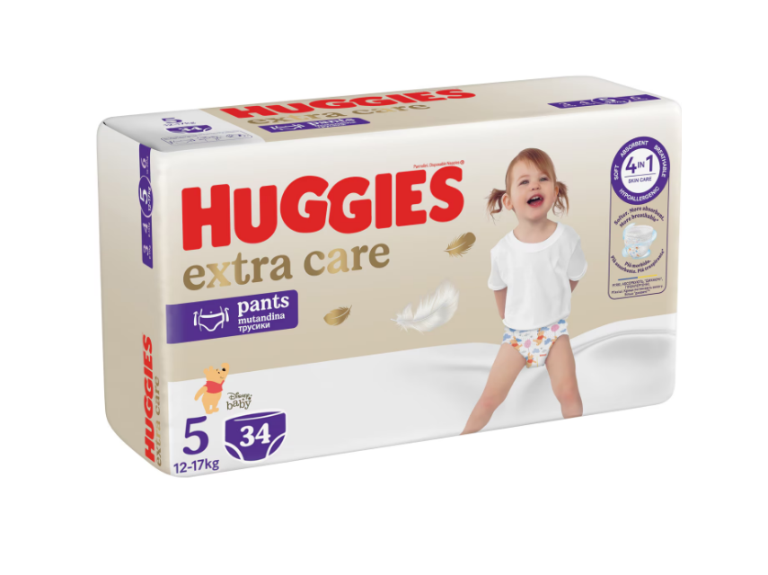 Scutece Huggies Pants Elite Soft Nr.5 12-17 kg 34 buc