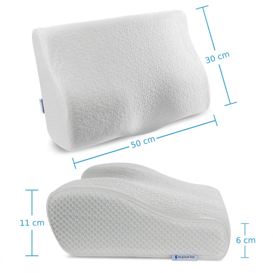 Set 4 perne cu suport cervical din spuma cu memorie pentru copii 12-16 ani Suporto - 7