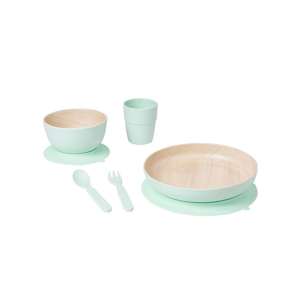 Set complet de masa 5 piese cu ventuza Nordic Mint - 2 | YEO