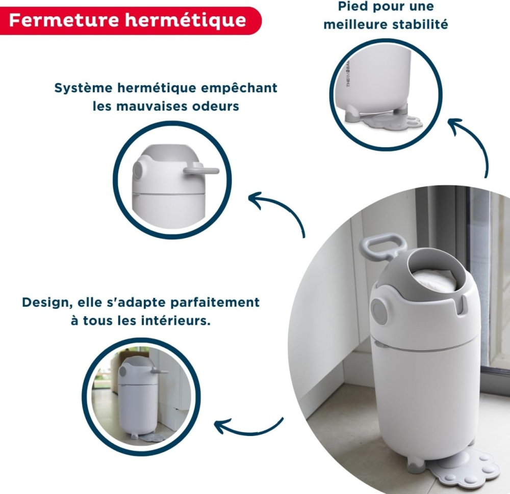 Cos stocare scutece uzate Thermobaby - 2 | YEO