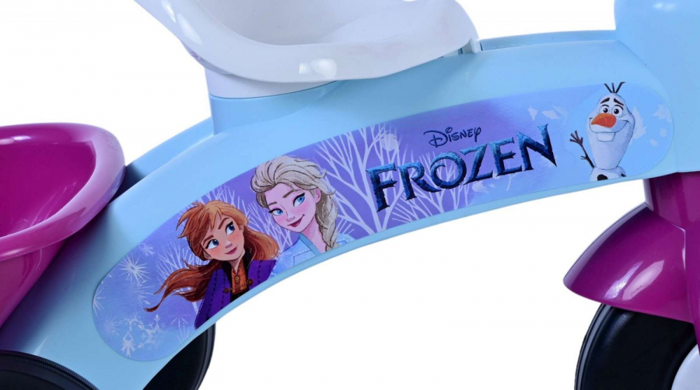 Tricicleta clasica pentru copii Disney Frozen 1-3 ani, greutate admisa 25 kg, cosulete incluse - 3 | YEO