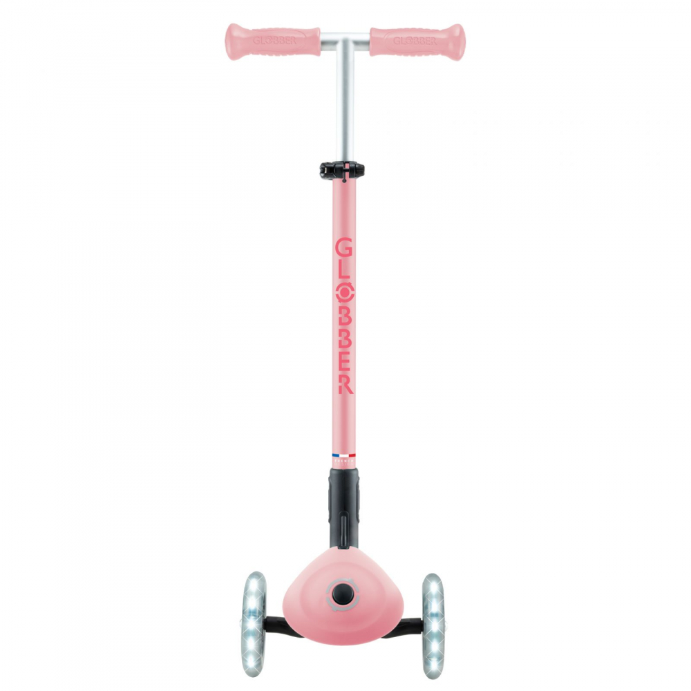 Trotineta Globber Primo roz pastel, cu lumini, pliabila ,greutate admisa 50 kg - 1 | YEO