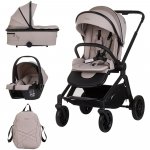 Carucior Chipolino Magnum 3 in 1 tiramisu cu suspensii, cadru din aluminiu, rucsac, husa picioare, greutate admisa 22 kg