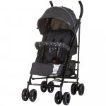 Carucior sport Chipolino Milano Zebra, spatar reglabil, pliere tip umbrela, suport de picioare reglabil, greutate admisa 22 kg