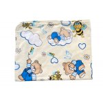 Cearsaf cu elastic roata 120x60 cm Ursi cu albine pe Bej