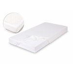 Cearsaf din bumbac jersey cu elastic pe contur 160x200 cm alb