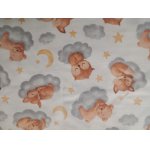 Cearsaf din finet cu elastic pe colturi pat 120x60 cm