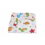 Cearsaf patut 120x60 cm bumbac model animalute marine