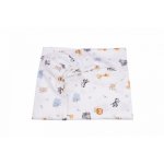 Cearsaf patut 120x60 cm bumbac model animalute safari