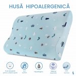 Fata de perna pentru copii 24+ luni albastra din bumbac